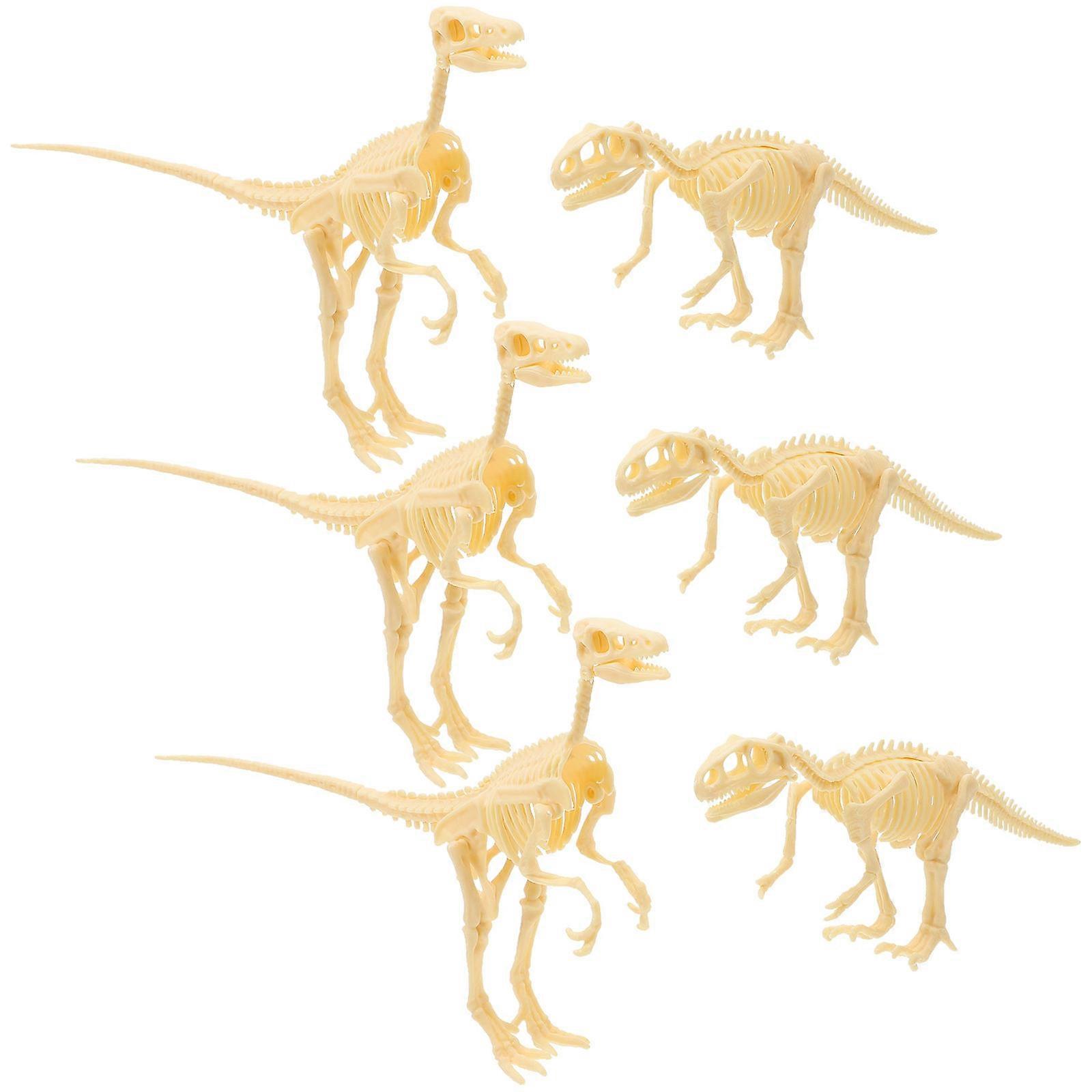 Dinosaur Model Kit Kids Educational Assembly Toy 30Pcs Beige Plastic