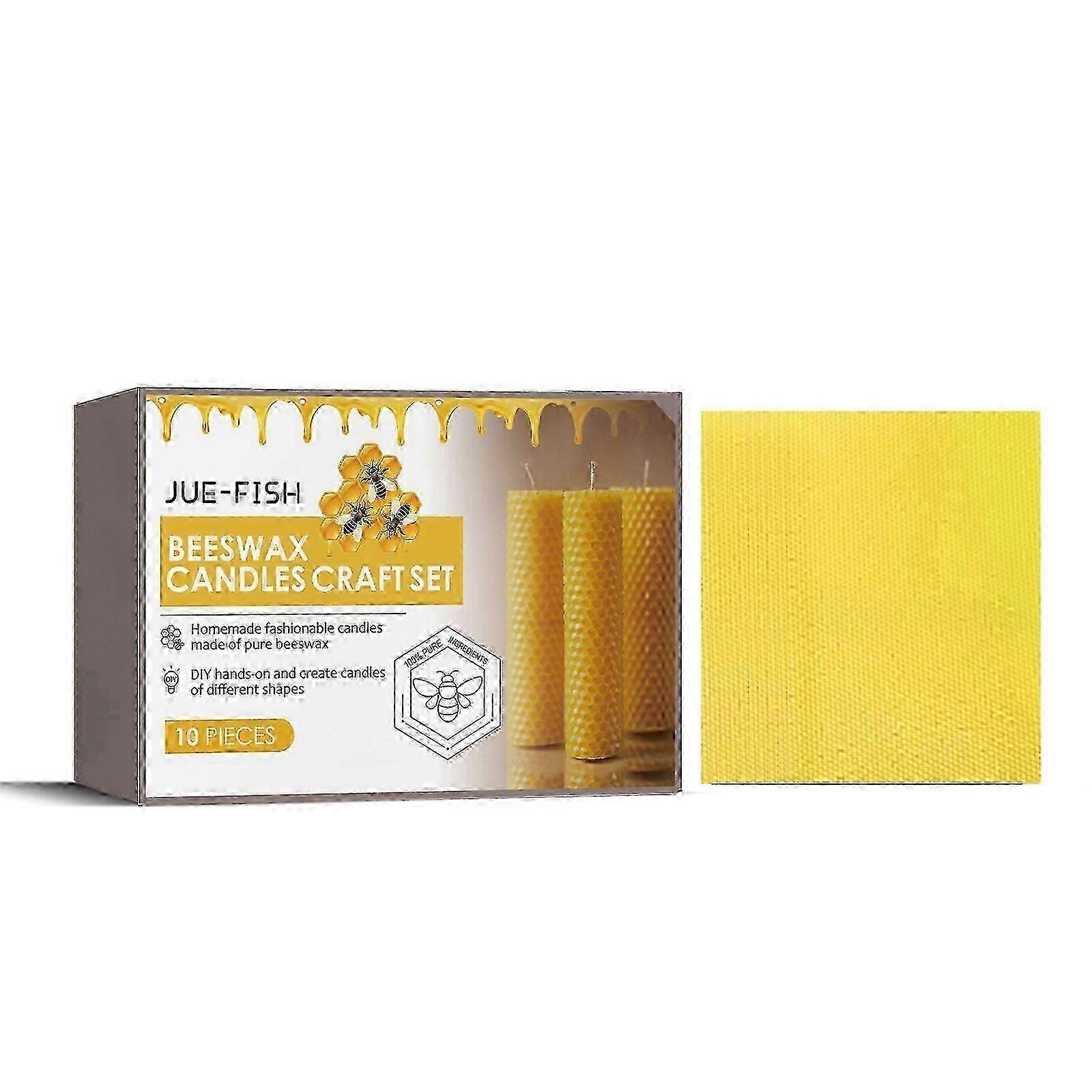 DIY Beeswax Candle Craft Set - 10 Handmade Modeling Candles for Creative Gifts & Souvenirs