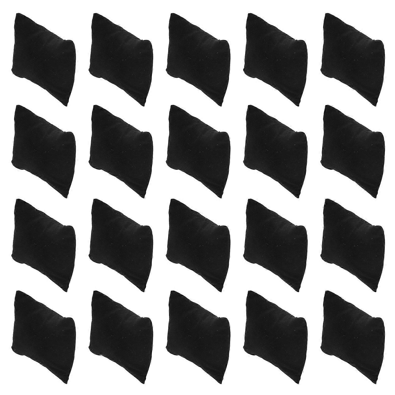 Rectangular Black Jewelry Display Pillow 80 Pcs For Showcasing Bracelets Cuffs Watches Anklets Bangle Shows And Home