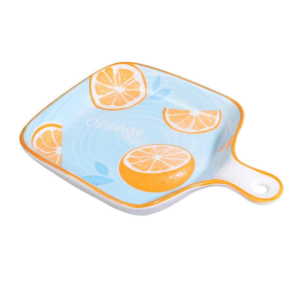 Baking Pan with Handle Ceramic Ovenware for Grilling Purposes