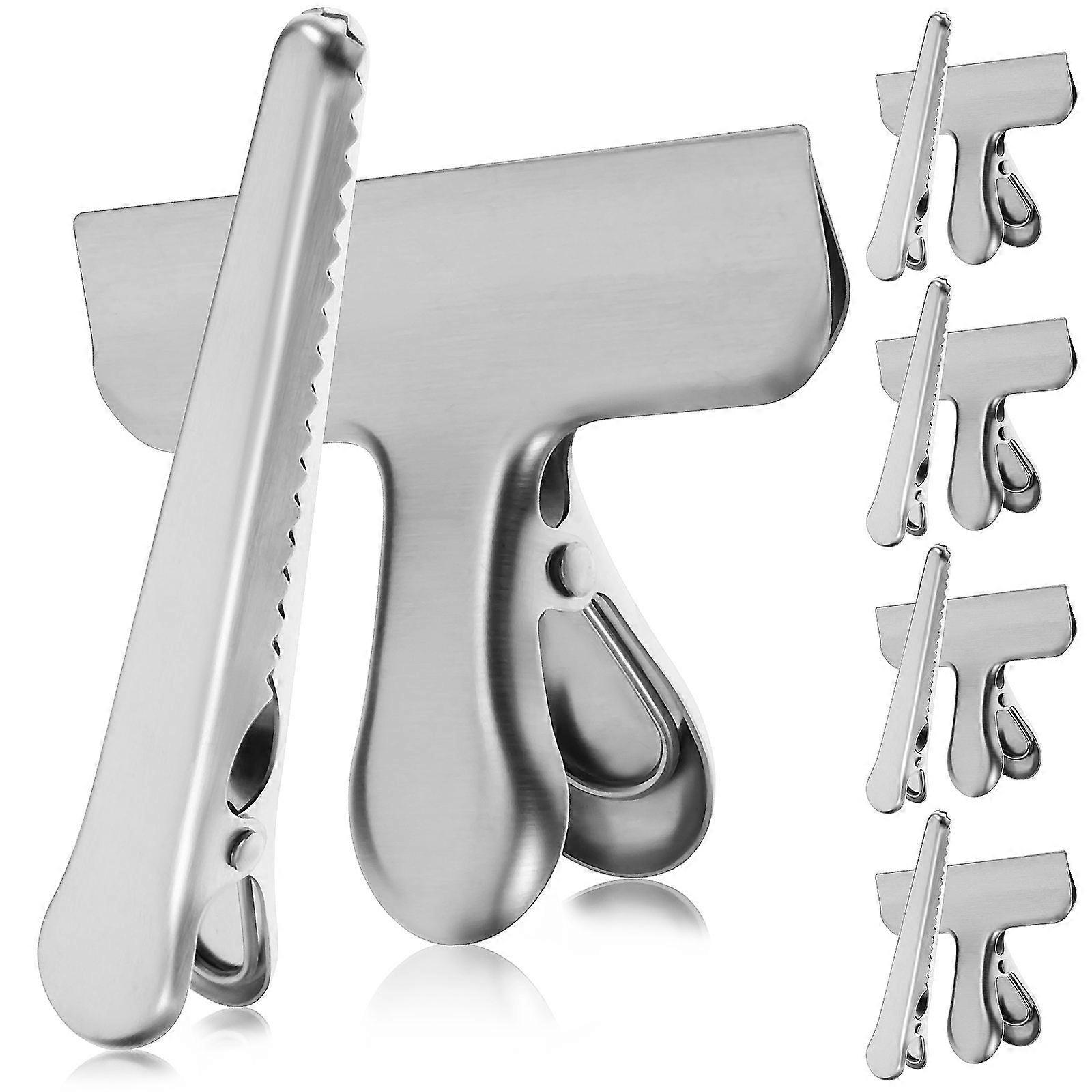 Sealing Food Bag Clips 20 Pcs Stainless Steel Designed For Multiple Uses Including Snacks And Receipts