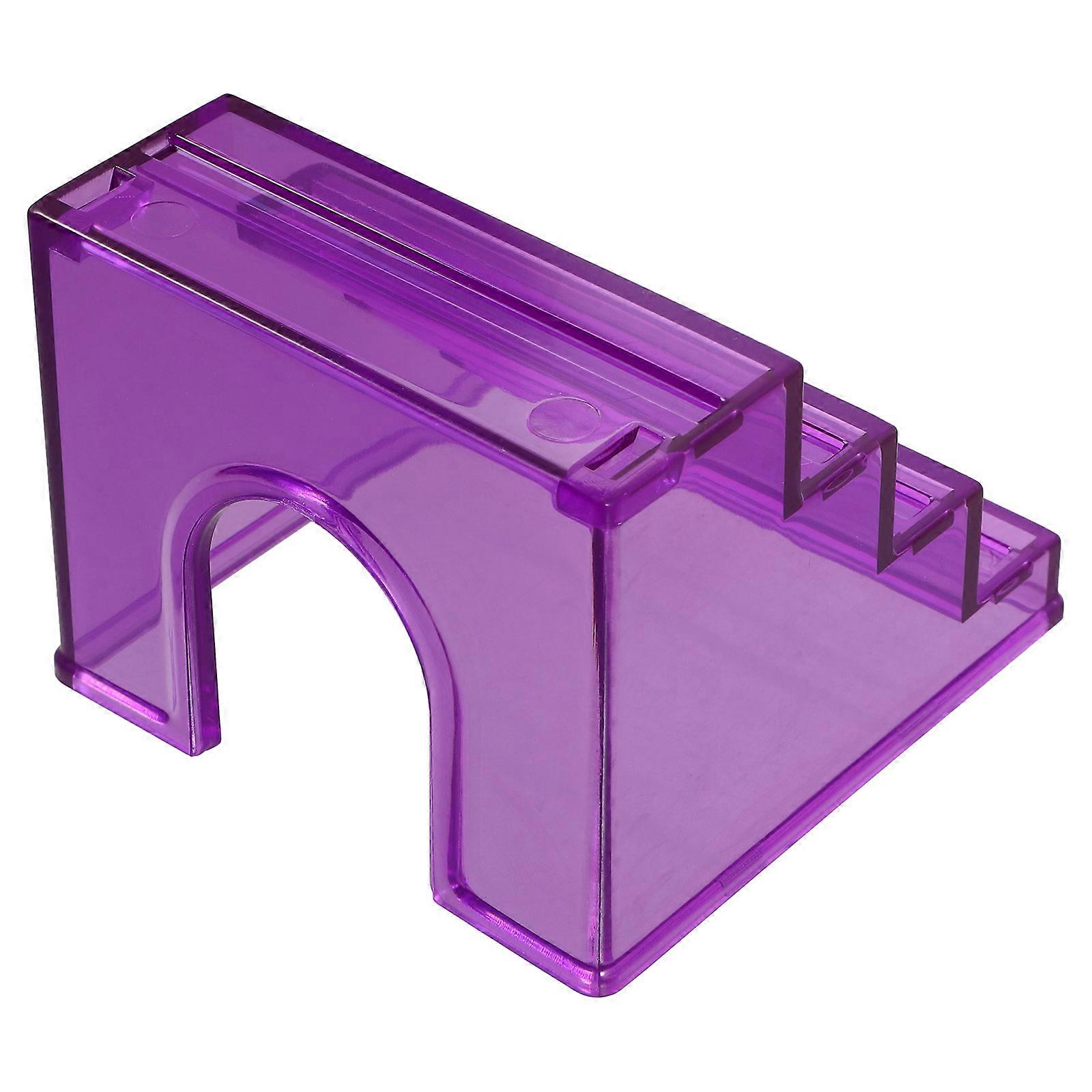 Acrylic Hamster Ladder Toy for Climbing and Hiding 4Pcs Violet