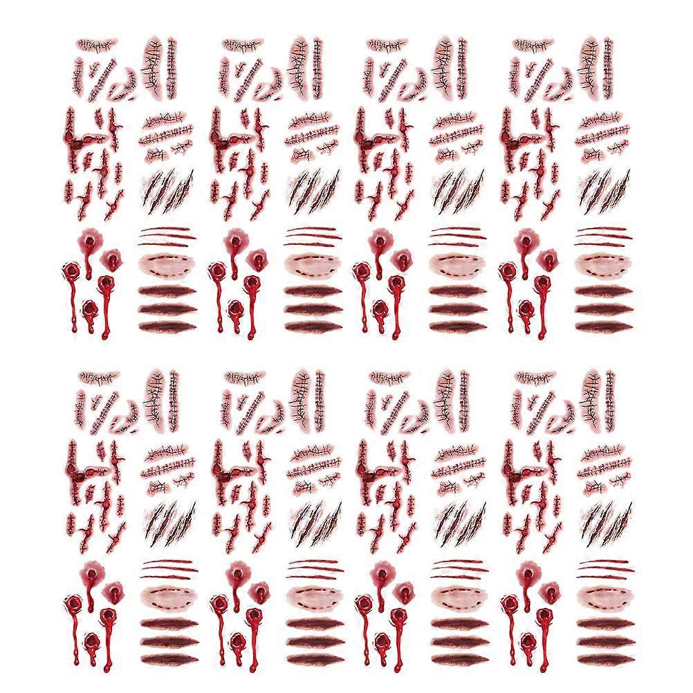 Waterproof Decorative Halloween Body Stickers for 100 Sheets