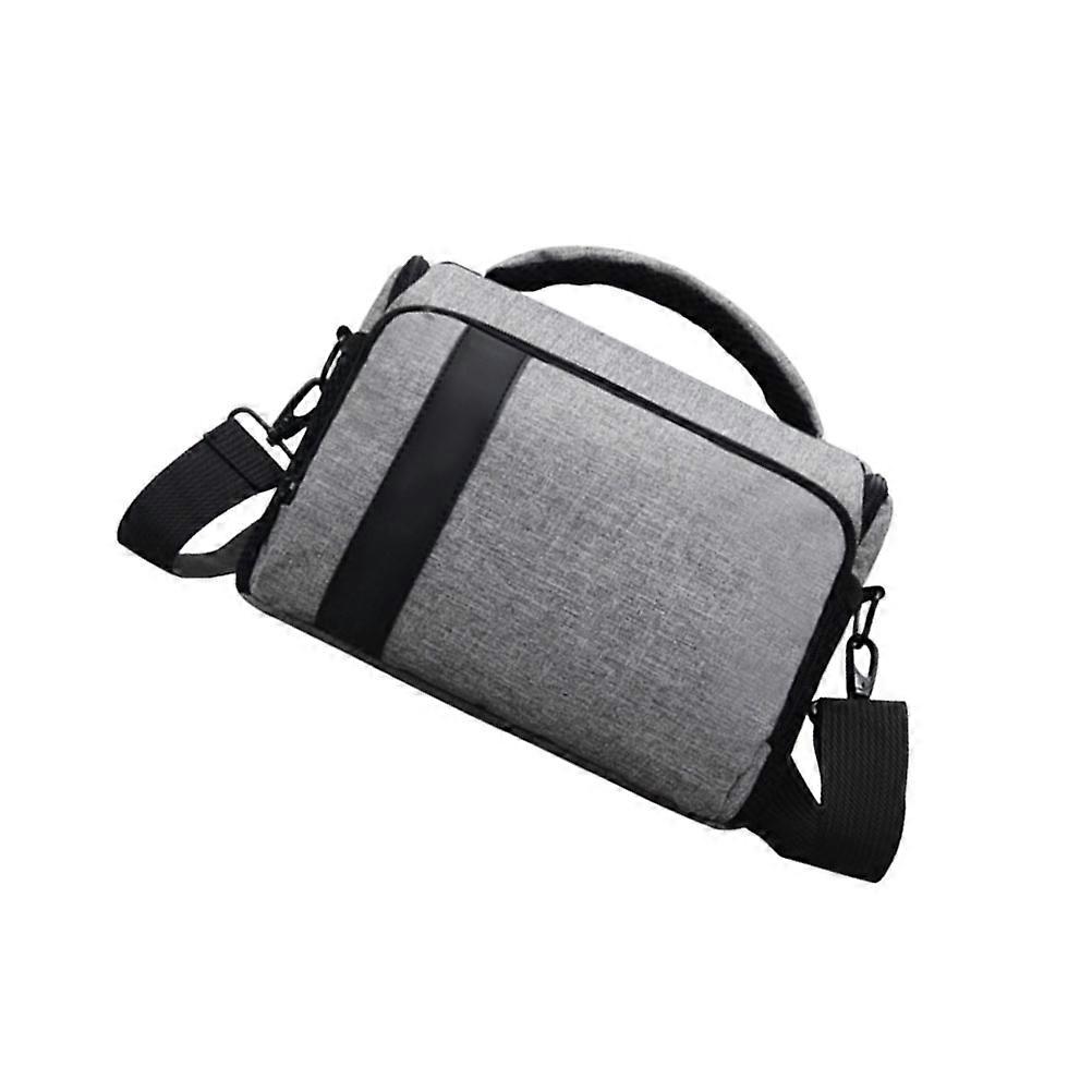 Single Shoulder Dslr Camera Bag for Storage Use Grey Canvas Portable Case