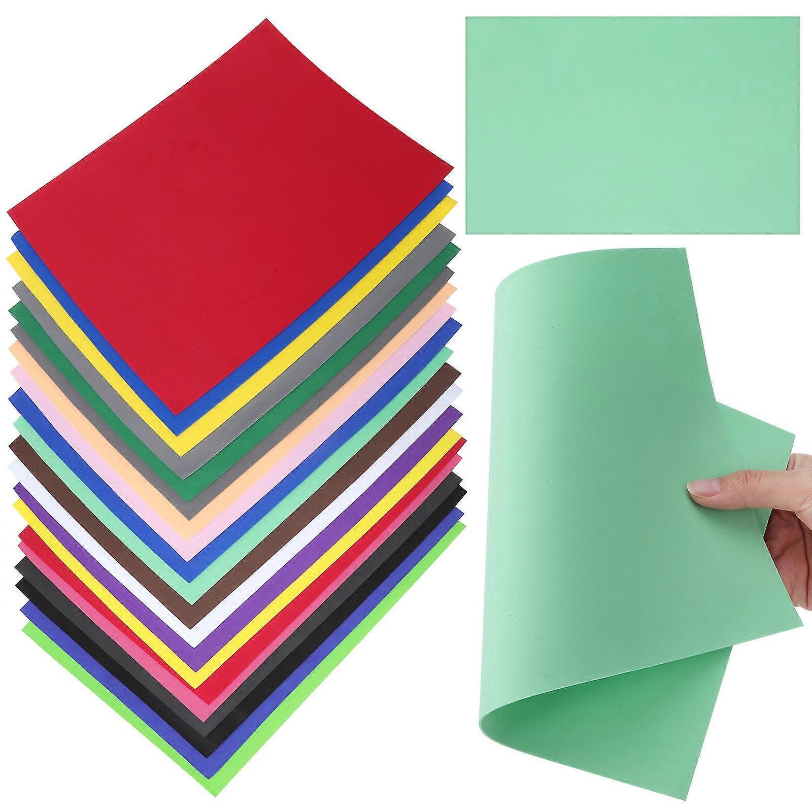 Colored Foam for Crafts Foam Sheets for DIY Use 80Pcs Multicolor Pack