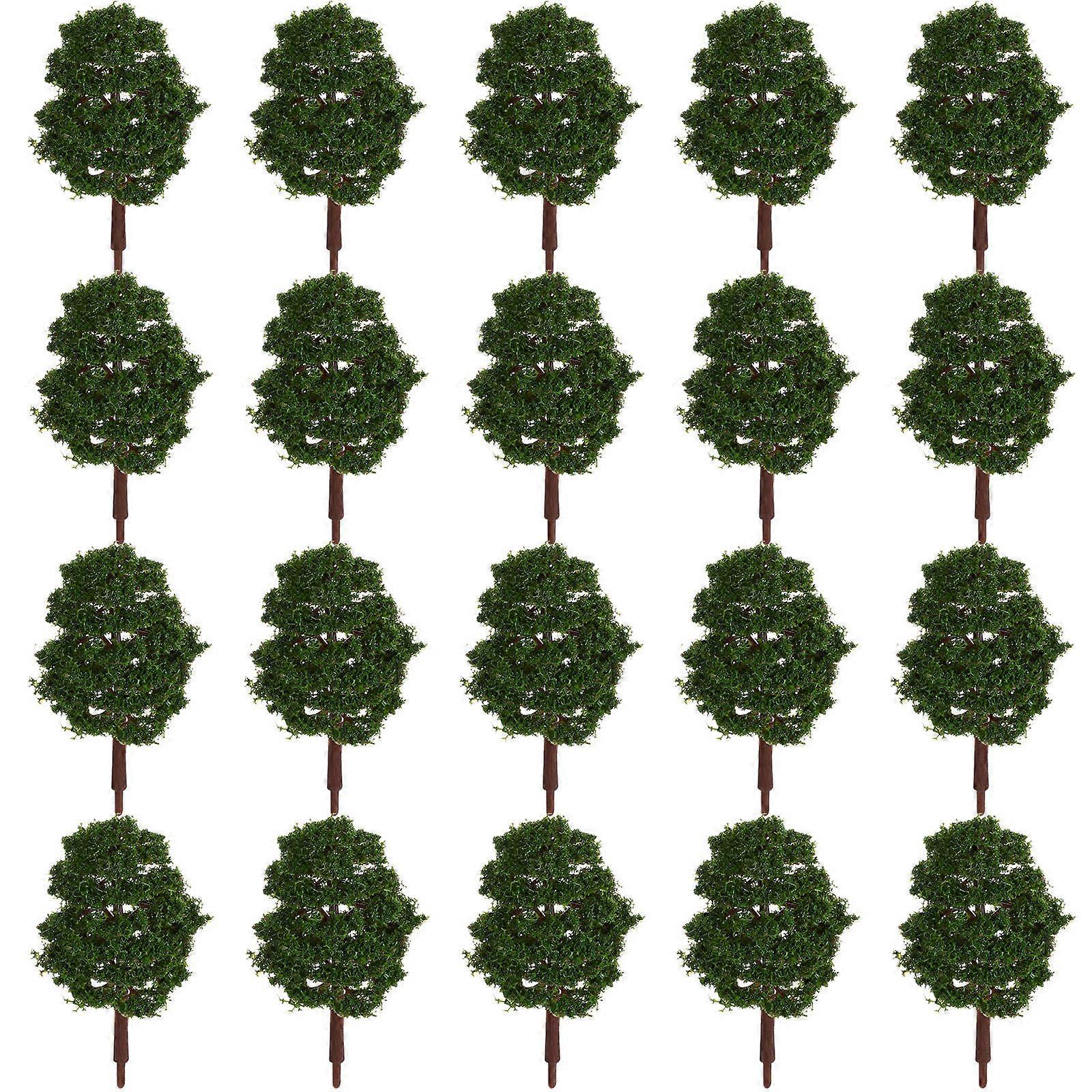 Green Landscape Tree Model for Architectural Model 100Pcs Scenery Trees