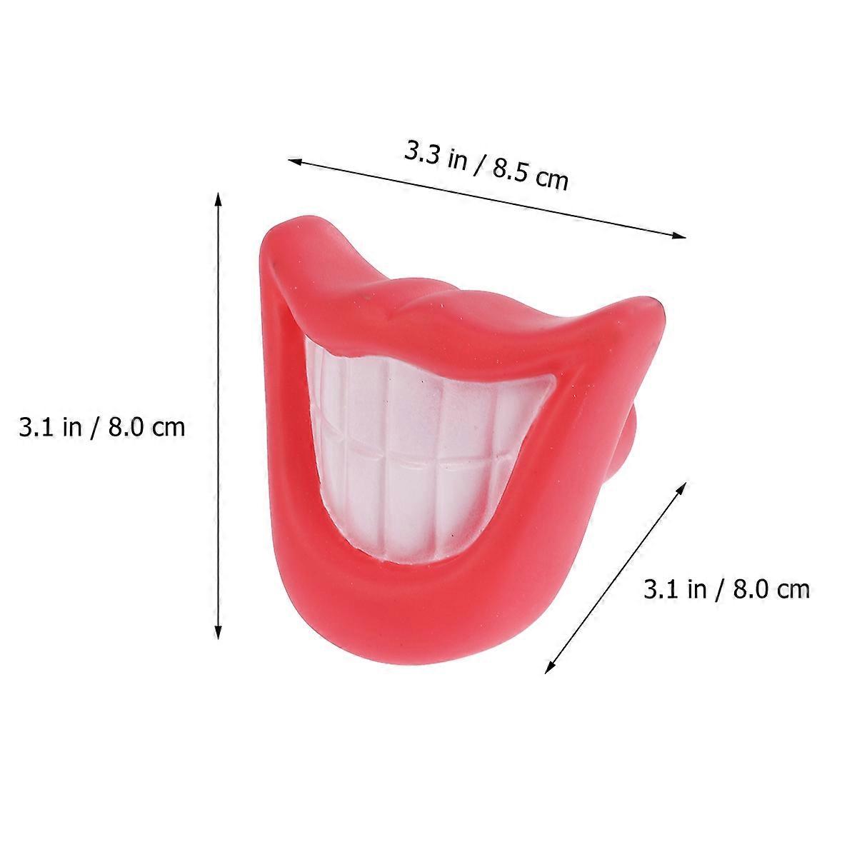 Durable Puppy Chew Toys Featuring Teeth Shape Ideal For Dog Training Available In Medium Size 3 Pcs