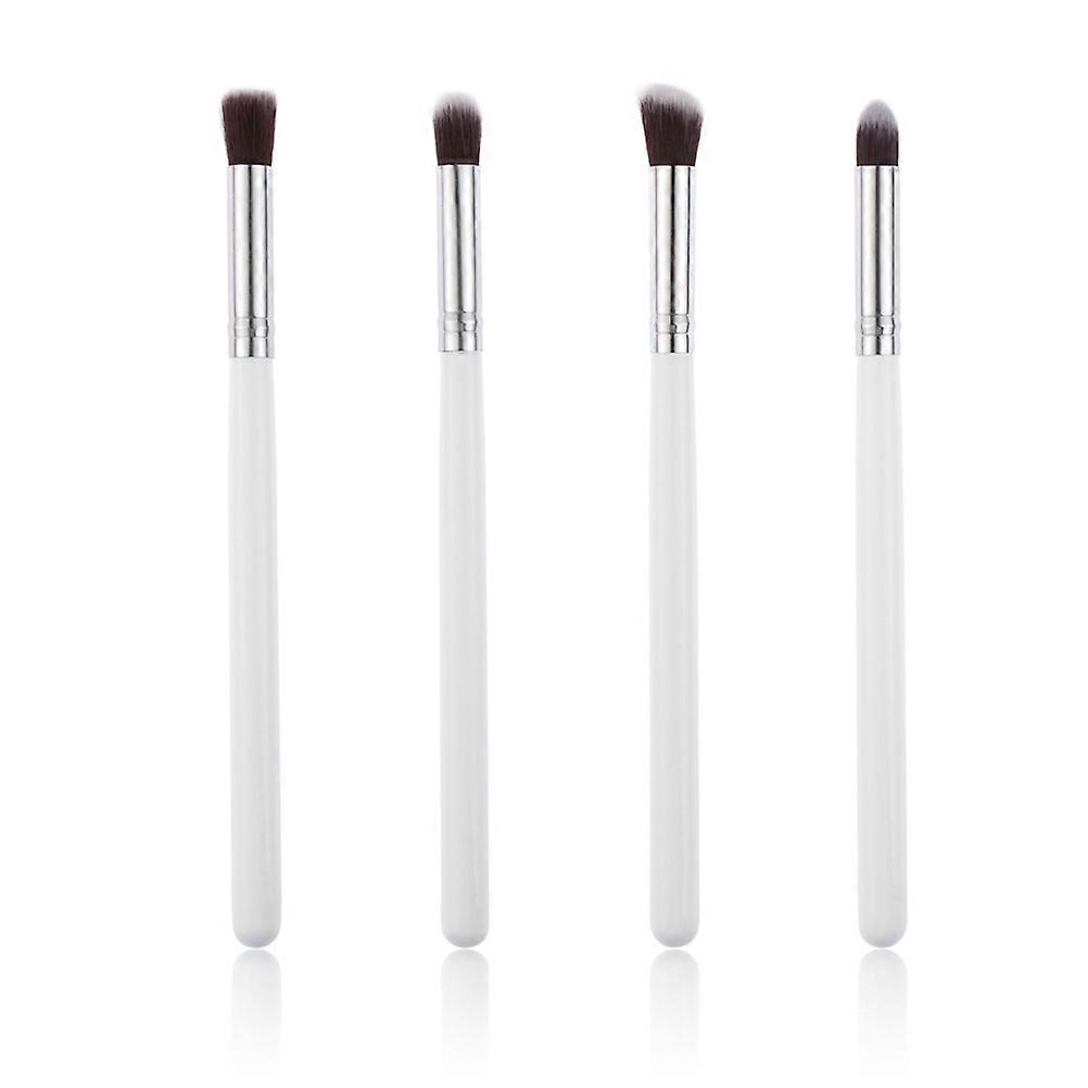 Eye Make-Up Brush Kit Eyeshadow Brush Set for 8Pcs White Silver
