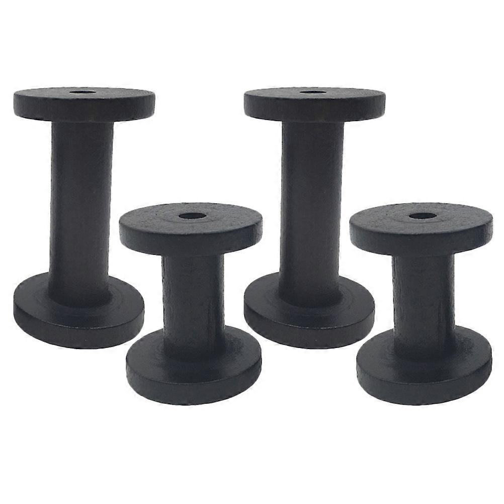 Wooden Yarn Spools Thread Holder for Sewing Use 8Pcs Solid Wood Craft Bobbins