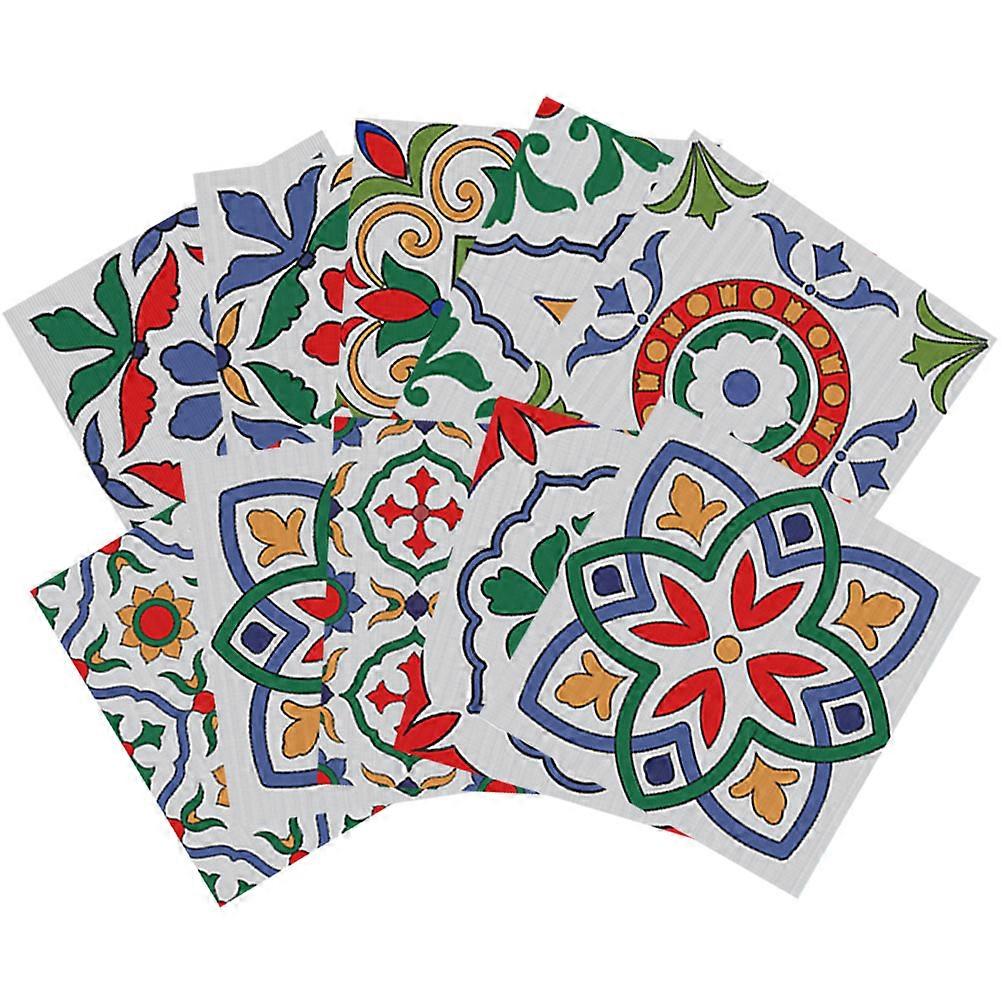 Removable Wall Tile Stickers Suitable For Bathroom Decoration In Square Shape 40 Pcs