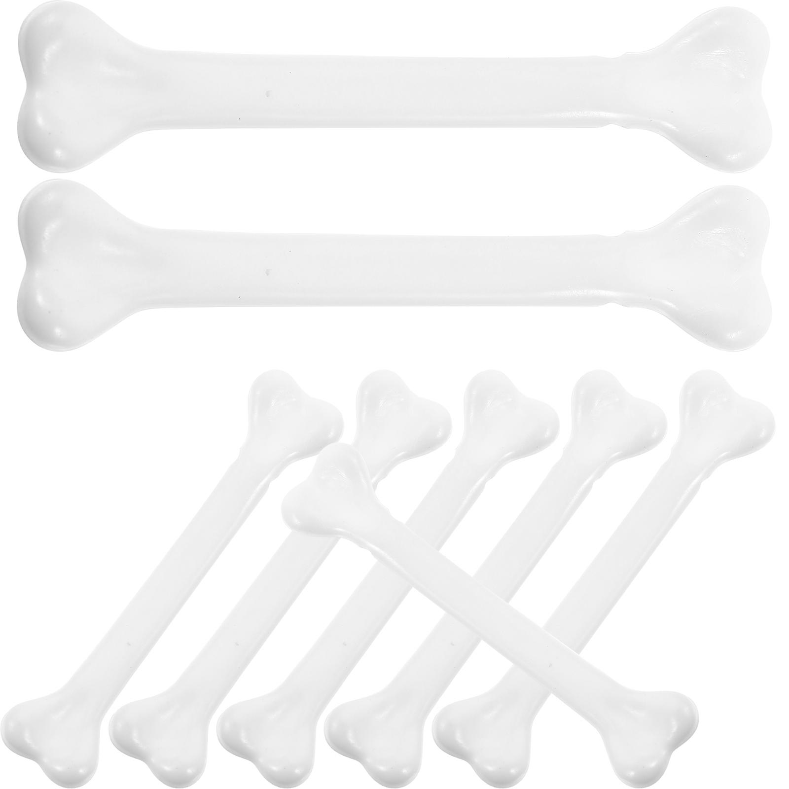 Mini Skeleton Bones Plastic Bone Props for Halloween Decorations 48Pcs Set