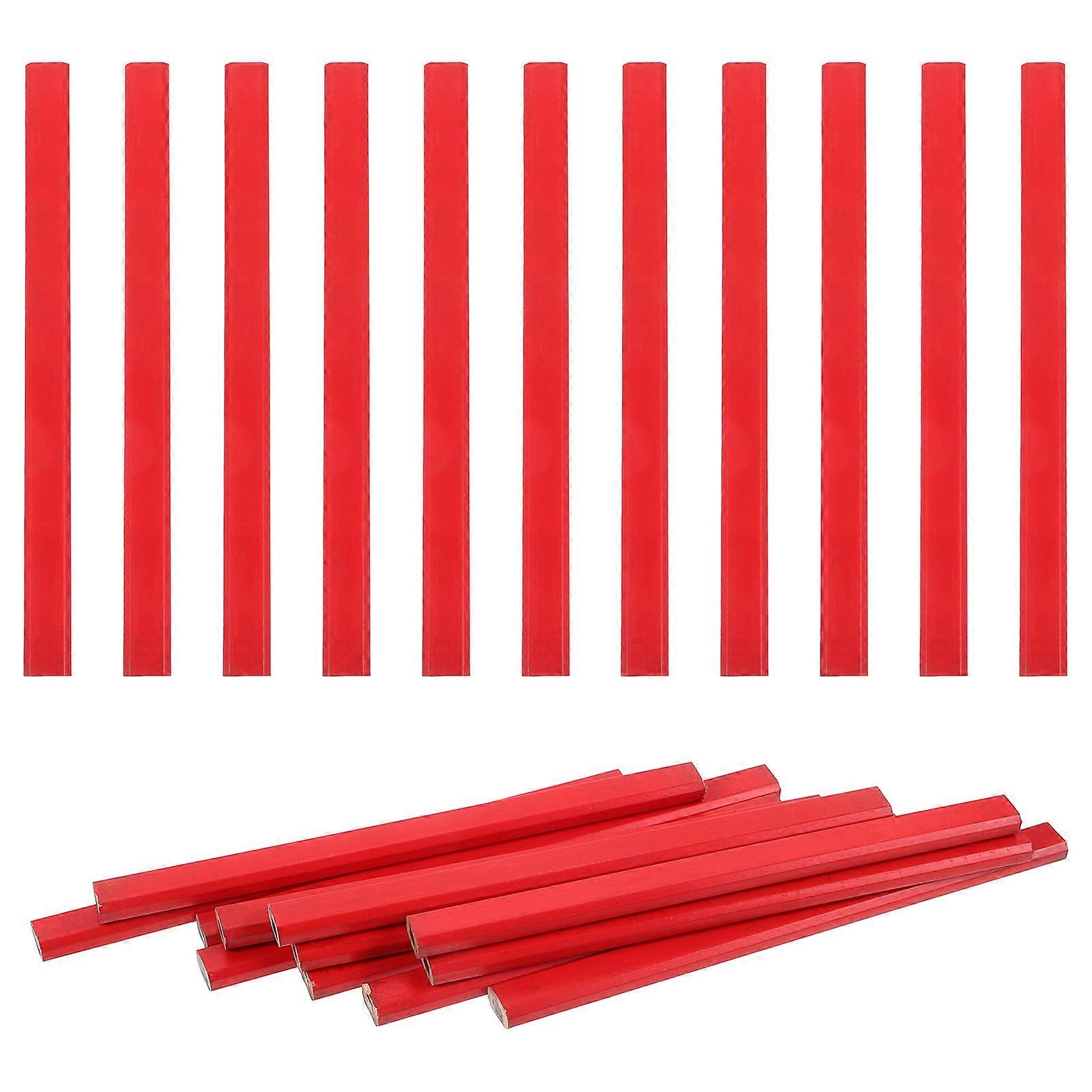 Wood Mechanical Carpenter Pencil for Writing Use 144Pcs Red Construction Pencils