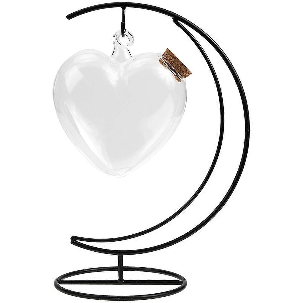 Heart Shaped Origami Container Decorative Gift For Indoor Use 1 Set Multi Colored Glass Design