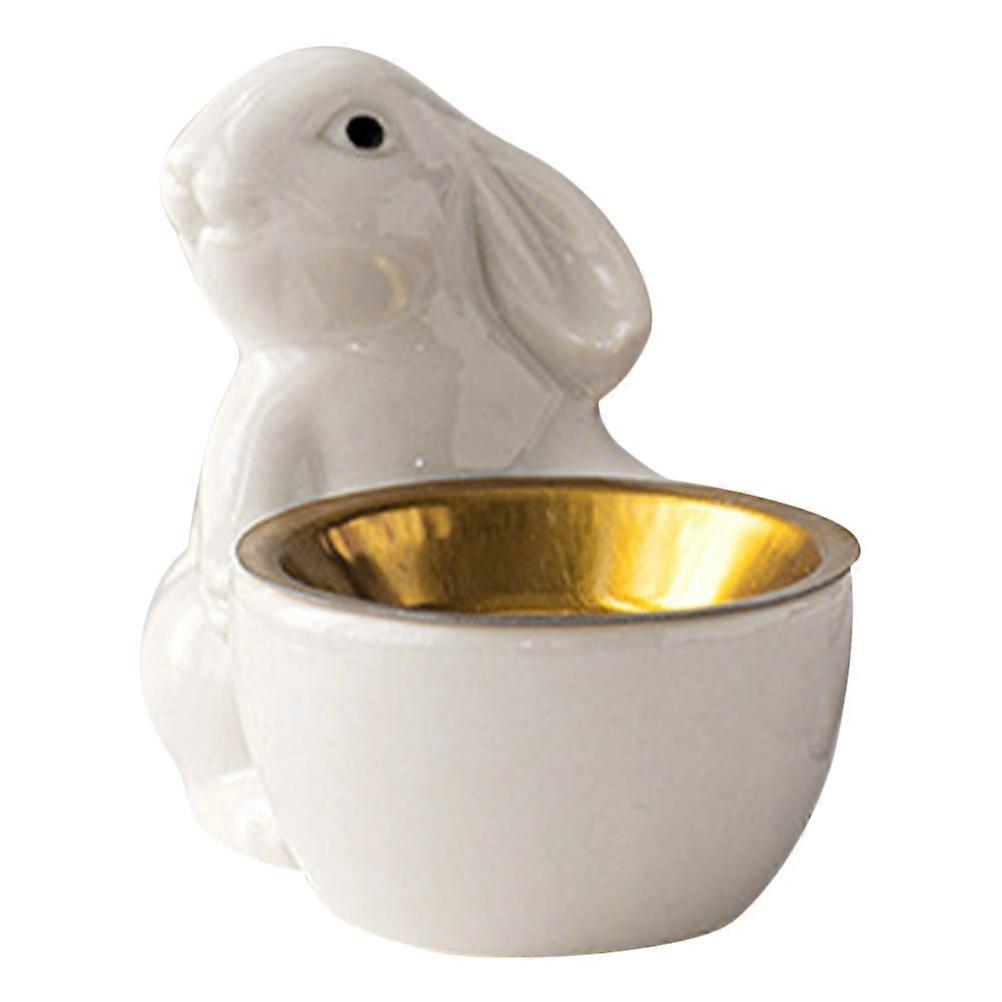 Decorative Rabbit Statue Incense Holder for Cone Incense 4Pcs Set