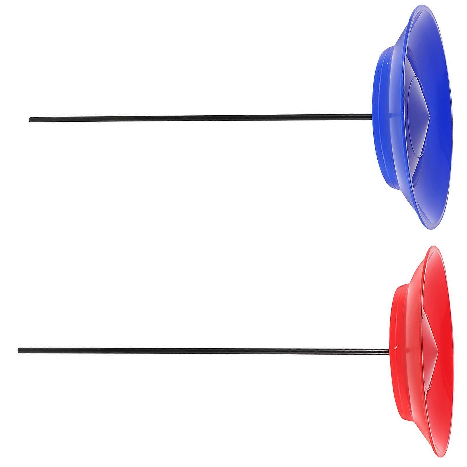 Juggling Skill Game Toy Set Spinning Plates for Party 2Sets Colorful Plastic