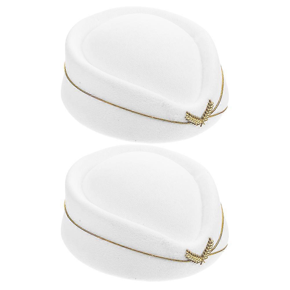 Hostess Hat Wool Beret for Women 6Pcs Flight Caps