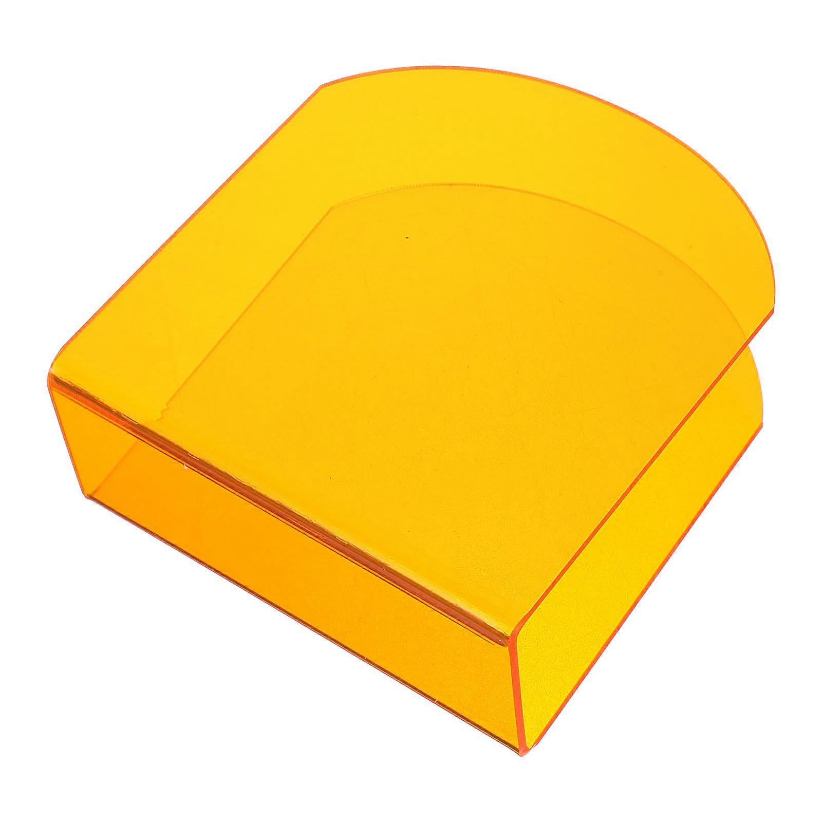 Orange Decorative Napkin Stand for Home Use 3Pcs Acrylic Tissue Holder