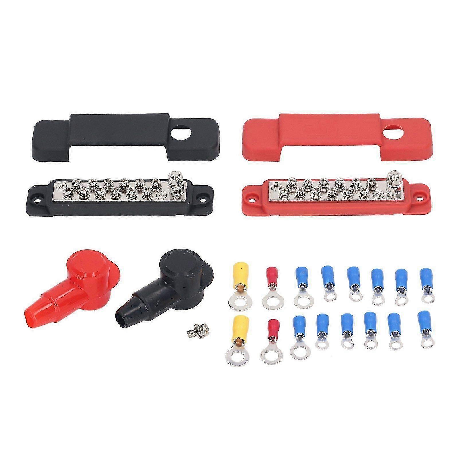 2025 Latest Model  2 Sets 12 Terminal Busbar M8 Stud Power Distribution Block