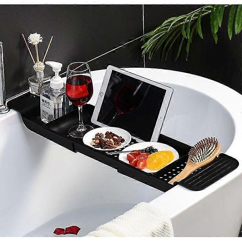 Minglan Bath Extendable Caddy Tray Bathtub Organizer