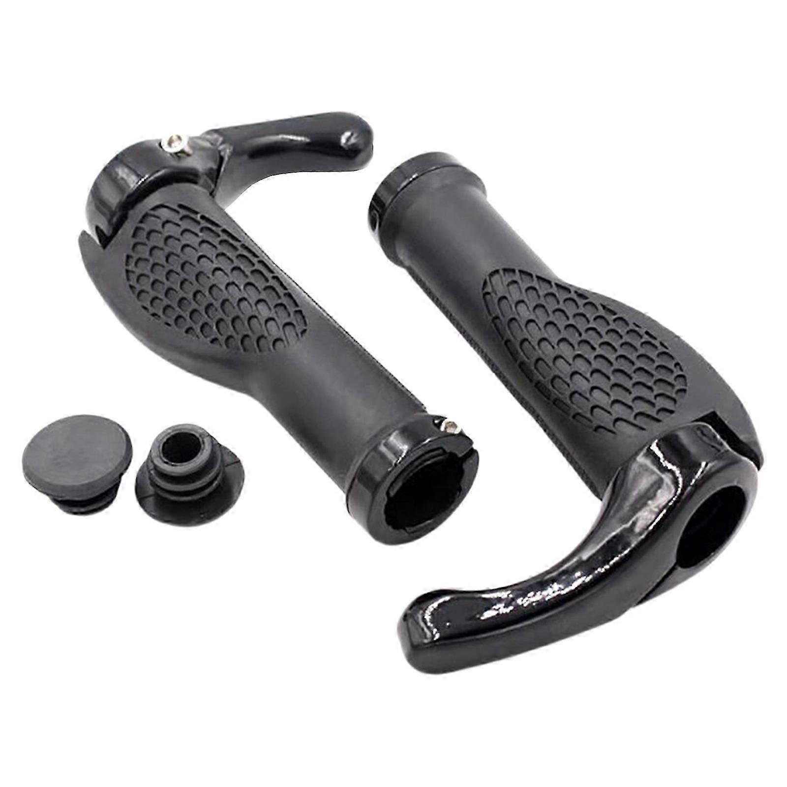 Bicycles Handlebar Grip Ergonomic Nonslip Locking On Handle Cover Mountain Bicycles Handlebar Grips Handlebars Accessory Yellow