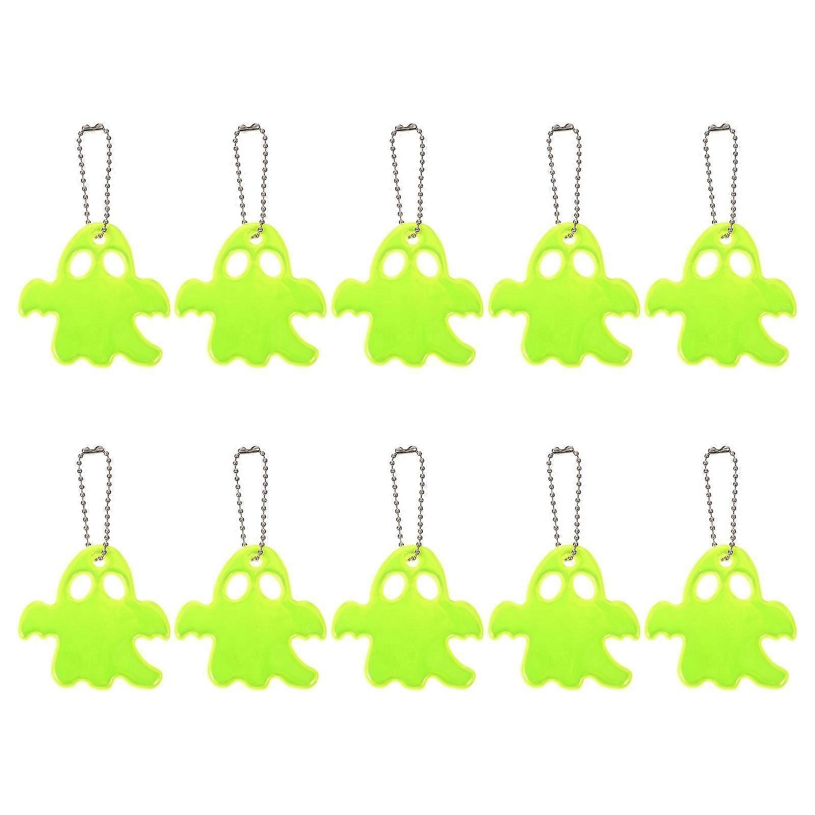 10 kpl irtotavarana lelut lasten yöratsastus heijastin avaimenperä aave viehätys valo roikkuva aave matkapuhelin riippuva riipus