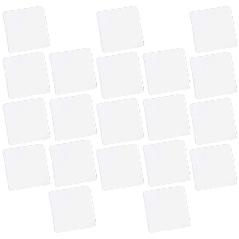 Double Sided Stickers for Home Use Transparent Adhesive Tape 20 Pcs Strong Adhesion Safe