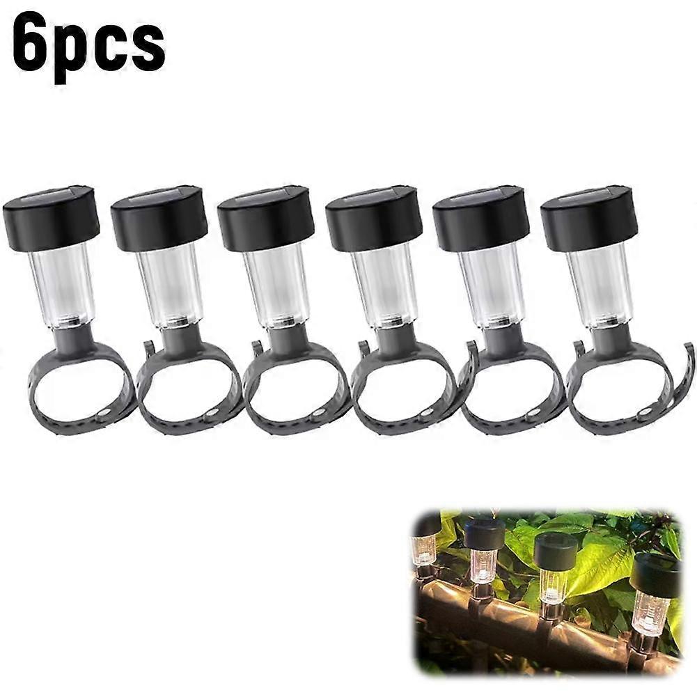 Solar Pool Lights 6-Pack IP68 Waterproof Color Changing LED Auto On Off For Inground Outdoor