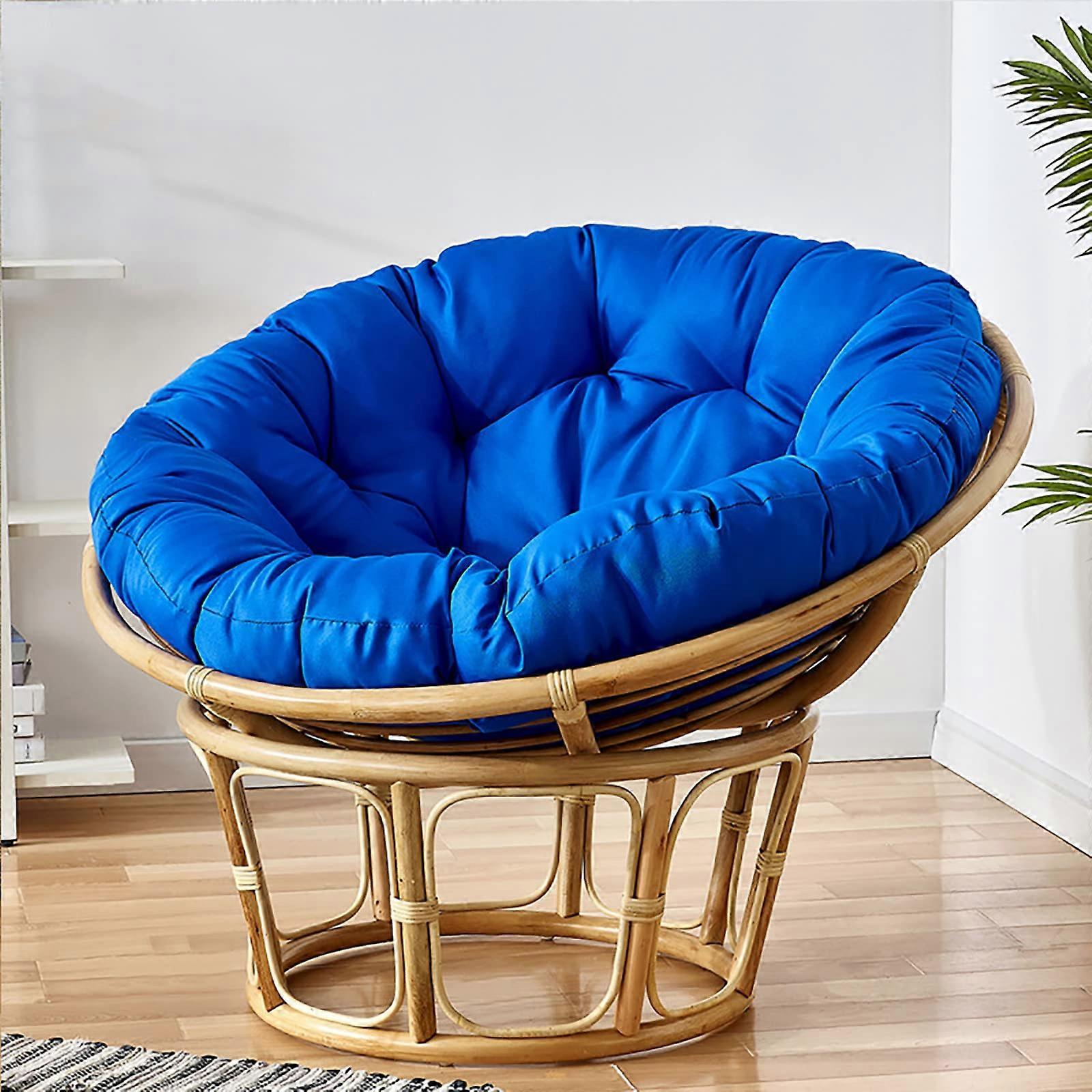 Thickened Overstuffed Round Chair Cushion For Hanging Egg Chair, Swing And Rocking Chair  Soft Plush Seat Cushion