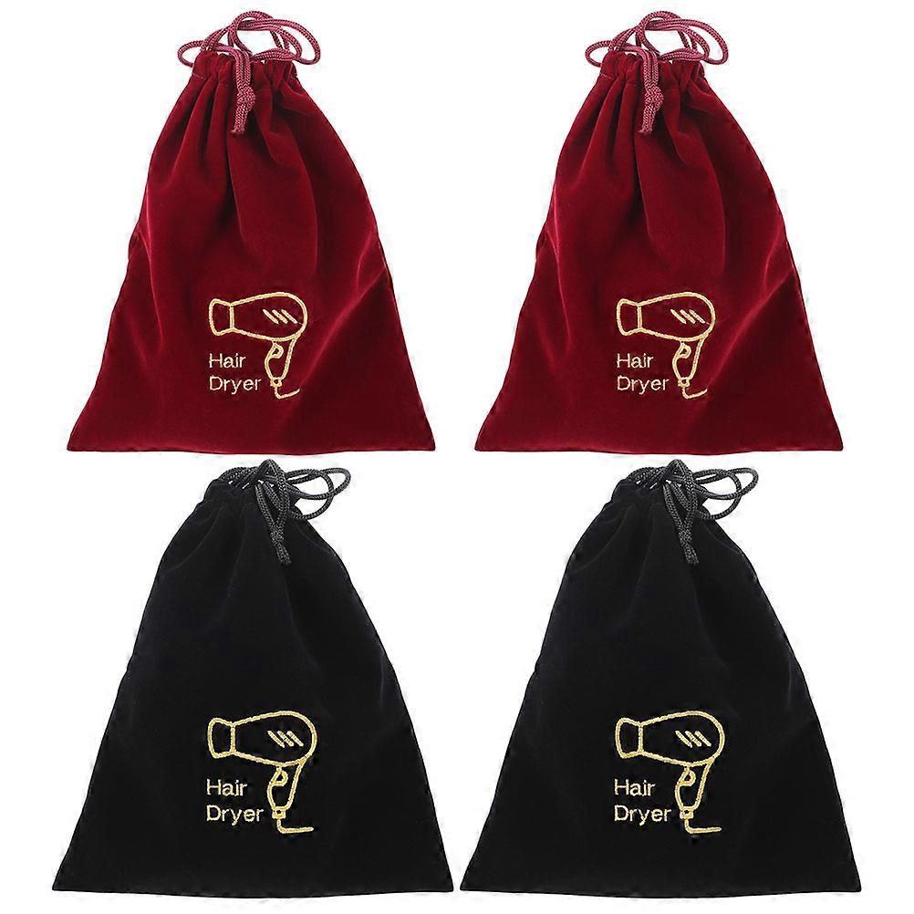 Travel Hair Dryer Bag Storage Pouches with Drawstring 16Pcs Set