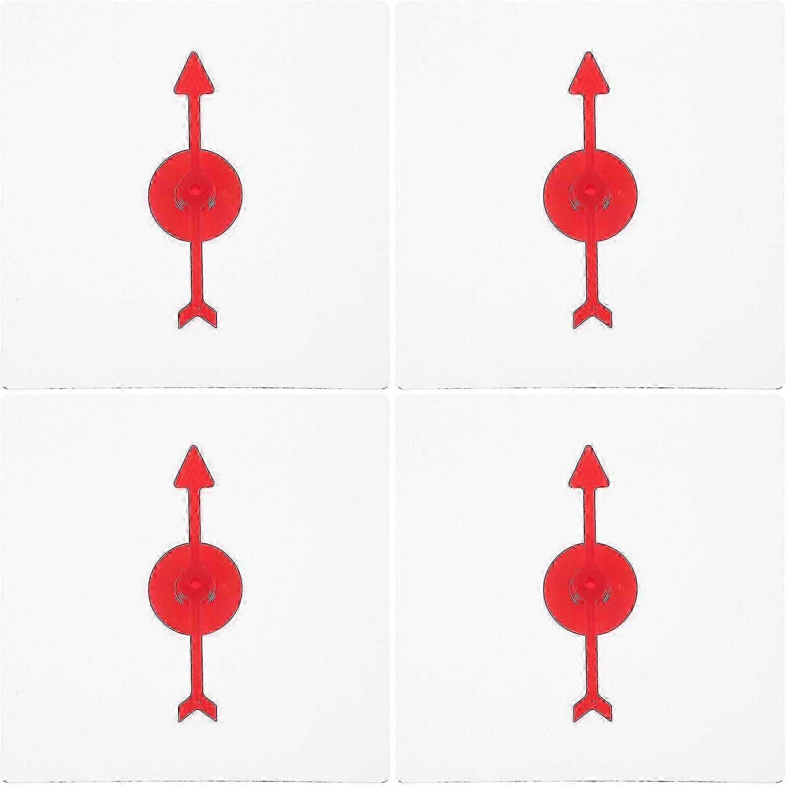 4pcs Transparent Spinners Math Game Spinner With Rotating Arrow For Party Games And Teaching Using