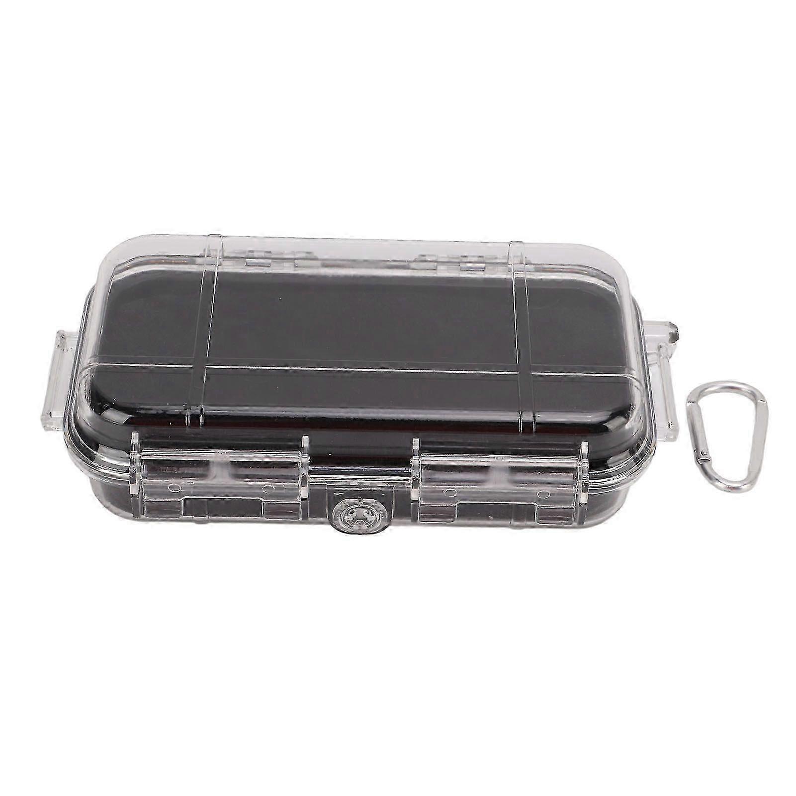 25-26 Plastic Shockproof Box with Shock Absorption Liner Outdoor Waterproof Airtight Case TransparentLarge Size