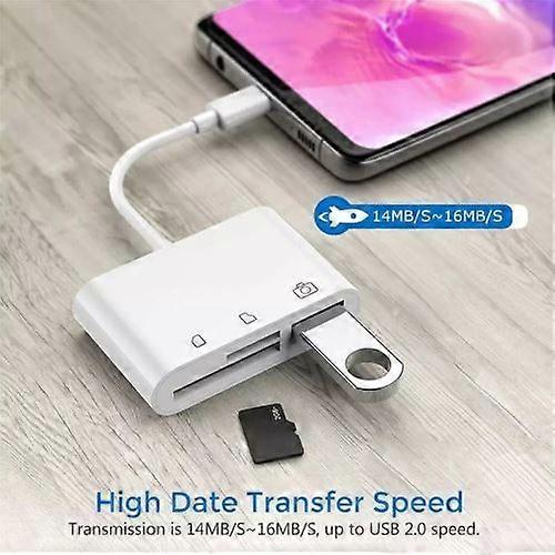 3 In 1 Type C USB 2.0 / Sd / Tf Memory Card Reader Otg Hub Adapter for Macbook-Pro