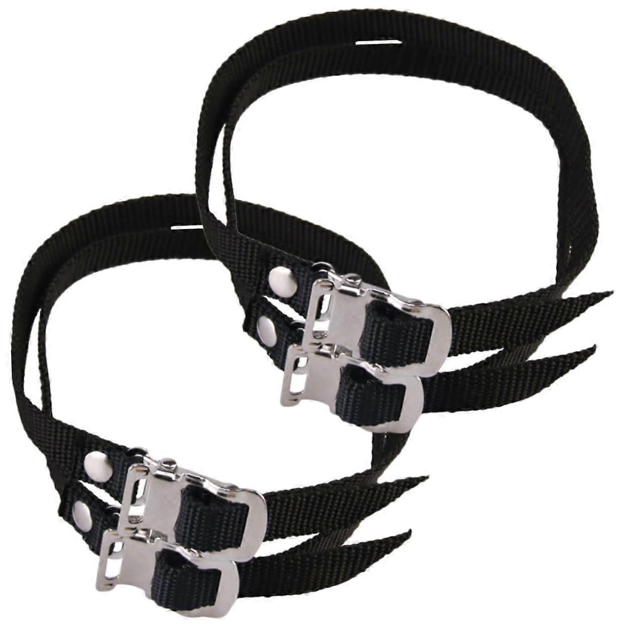 Adjustable Sports Bike Pedal Straps With Buckles For Mountain And Fixed Gear Bikes AntiSlip Foot Belts 4Pack