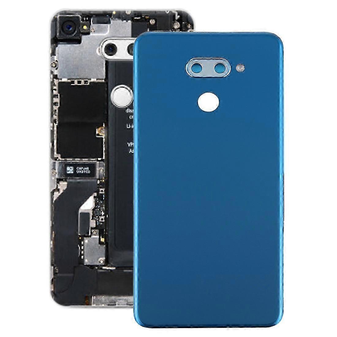 LG K40S / LM-X430用バッテリーバックカバー(ブルー)
