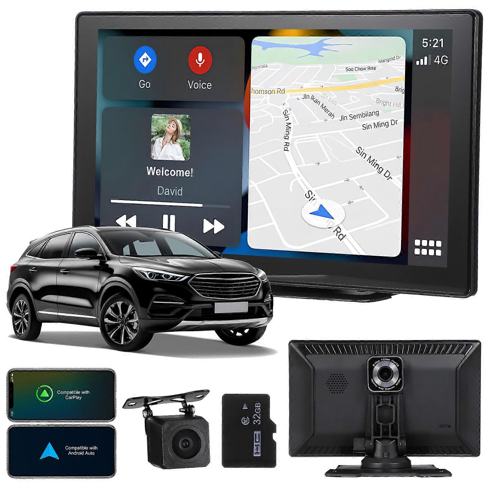 Car Stereo with Backup Camera for Car Use Front and Rear Dash Cam