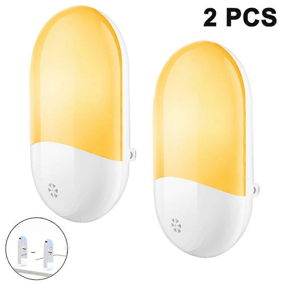 Warm White Led Night Light Socket With Twilight Sensor 2 Pieces