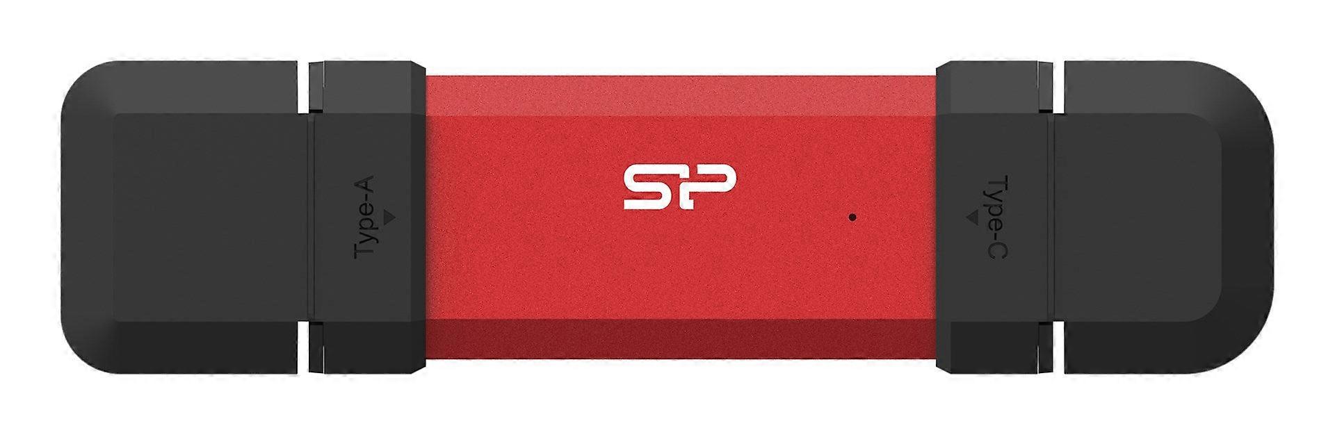 Silicon Power Ds72 Unidad flash USB 1 Tb Usb Type-a / Usb Type-c 3.2 Gen 2 (3.1 Gen 2) Rojo