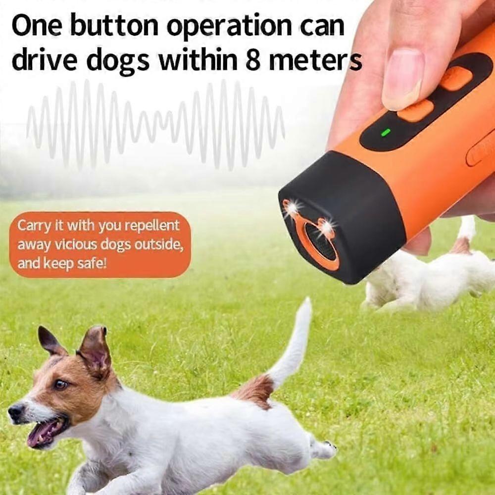 Anti Bark Device for Dogs Ultrasonic Dog Repeller Barking Devices with LED Flashlight Stop Bad Behavior Without Screaming Clap