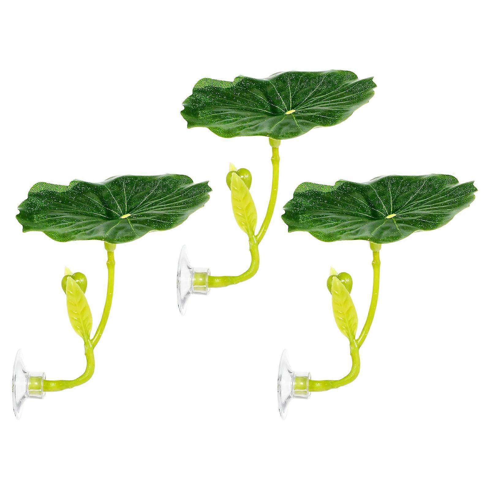 Artificial Pad Needle Shelter For Fighter Fish Ease And Spawning With Natural Plan Multicolor