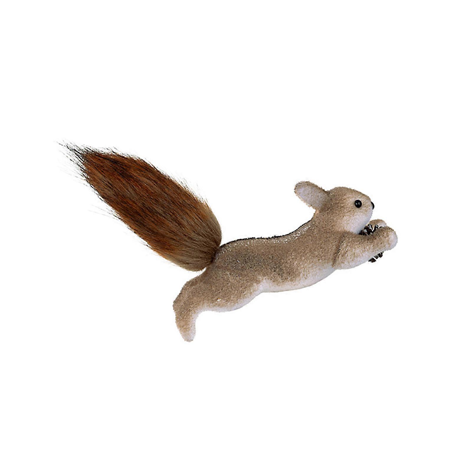 Multiple Use Christmas Squirrel Ornament Portable Design For Tree Bookshelf Fireplaces Safe Kids Friendly Decors Multicolor