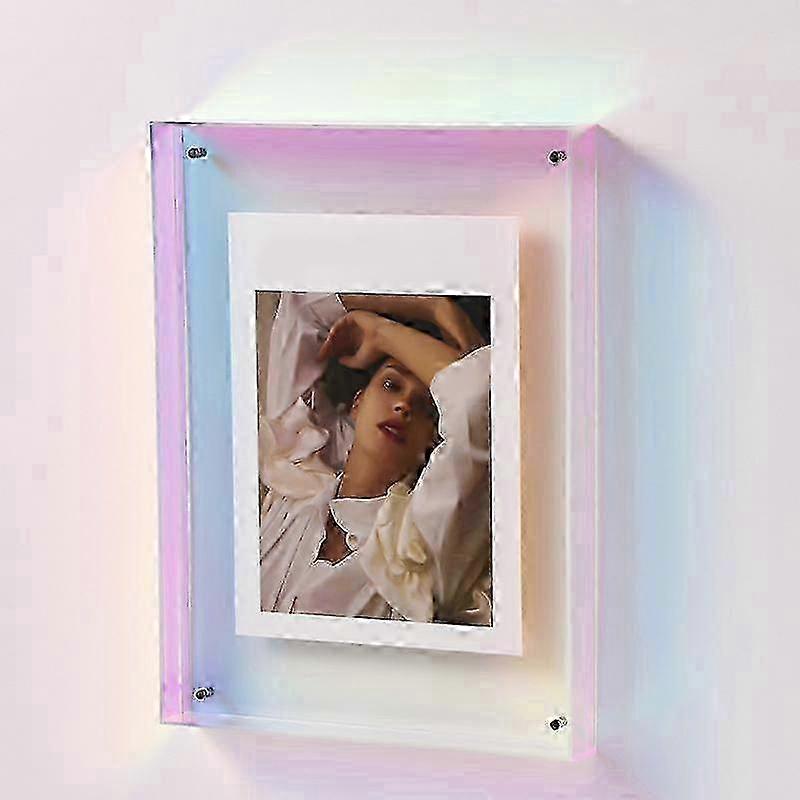 Transparent acrylic photo frame for hall & bedroom - Colorful Ins style