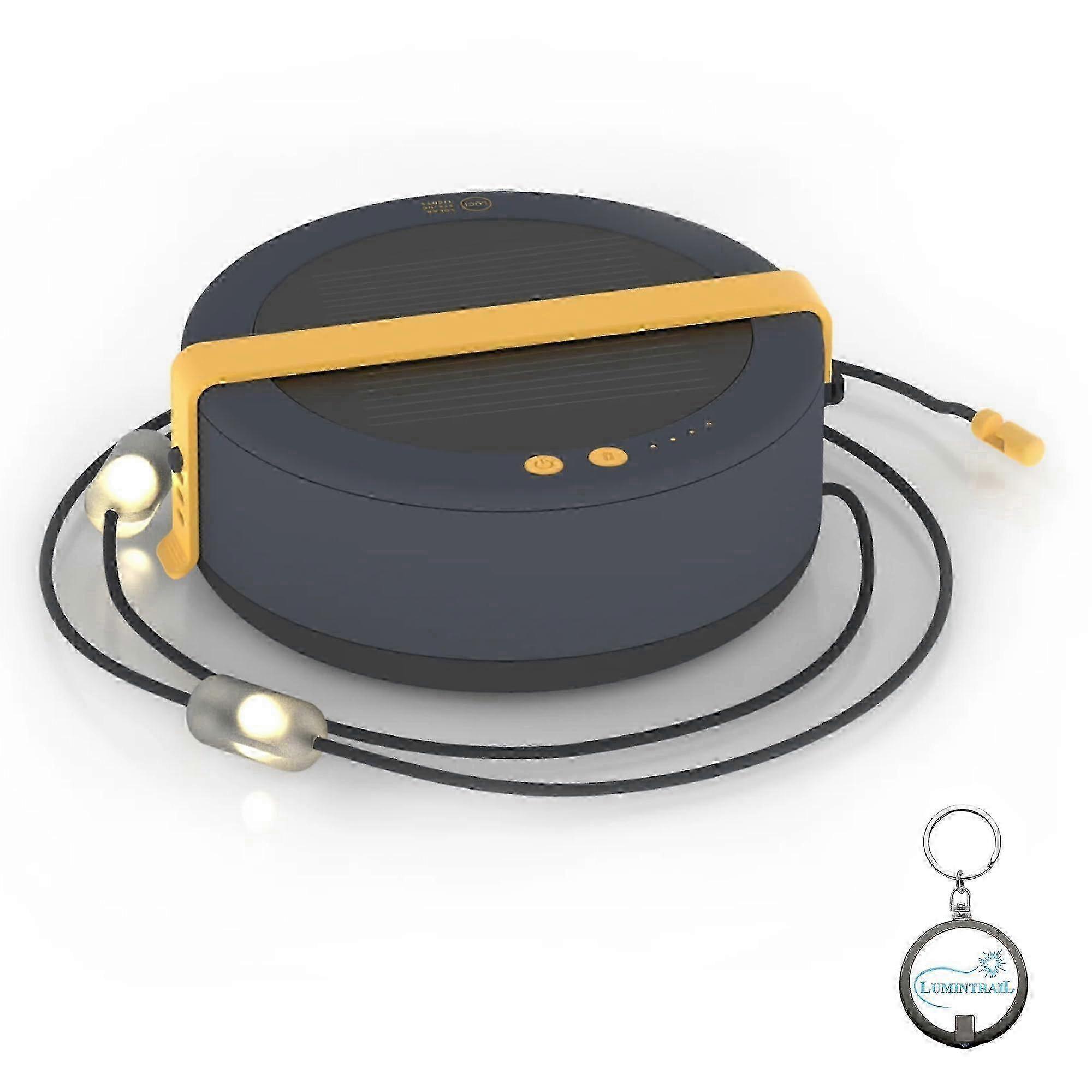 Outdoor 44' Rechargeable Solar String Lights for Camping with  Lights