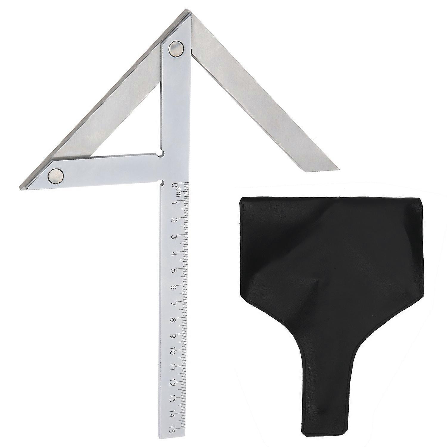 High Accuracy Center Angle Gauge Protractor Stainless Steel 45/90 Degree Angle Ruler Marking