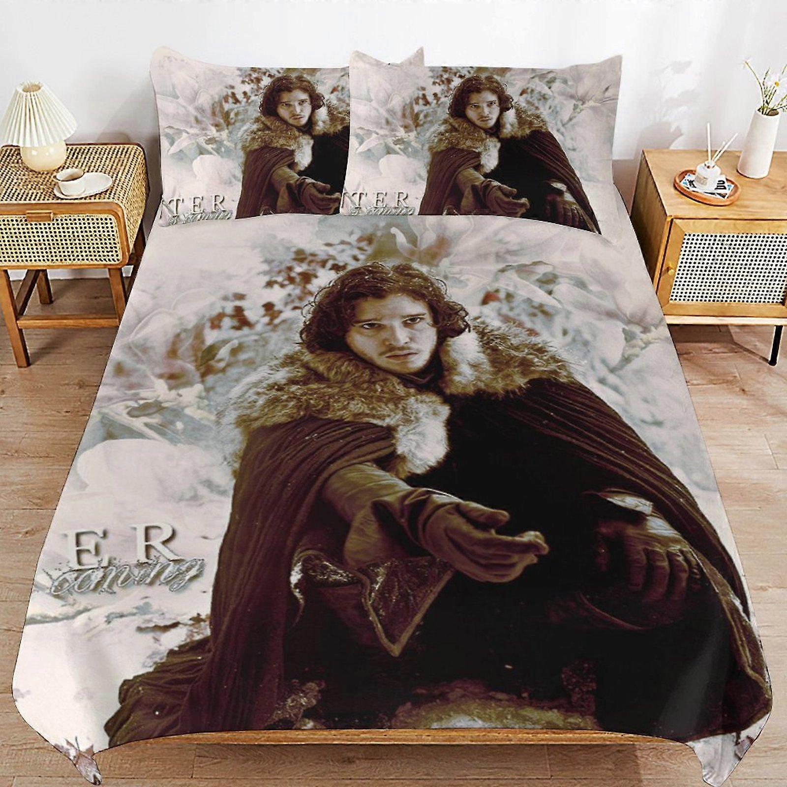 u117 Game of Thrones Secure Zip Finish Comfort Fabric High Strength Weave Duvet Cover Sets Ideal Sleep n117