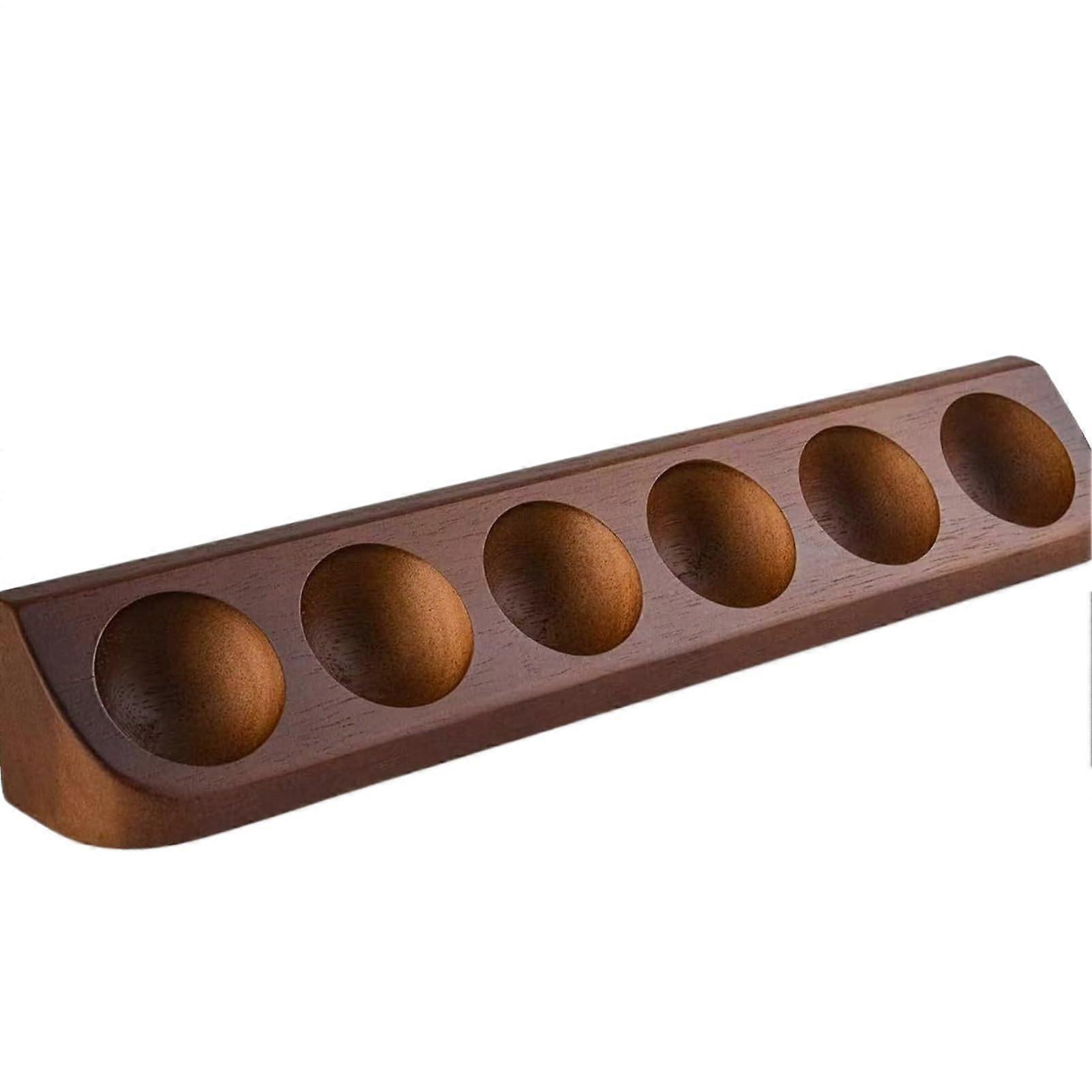 Golf Display Case With 6 Holes Golf Ball Organizer Holder For Golfer Enthusiast Collection Home Office Desks Bookshelves