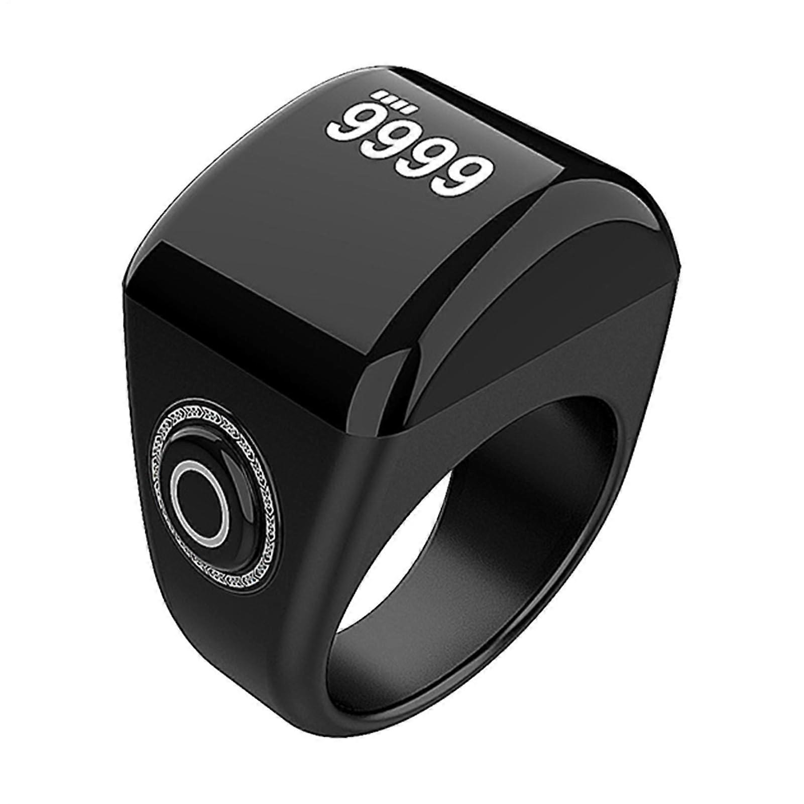 Finger Counter Clicker Electronic Smart Ring Bluetooth Tally Counter For Prayer With Clear Display 5 Prayer Reminders