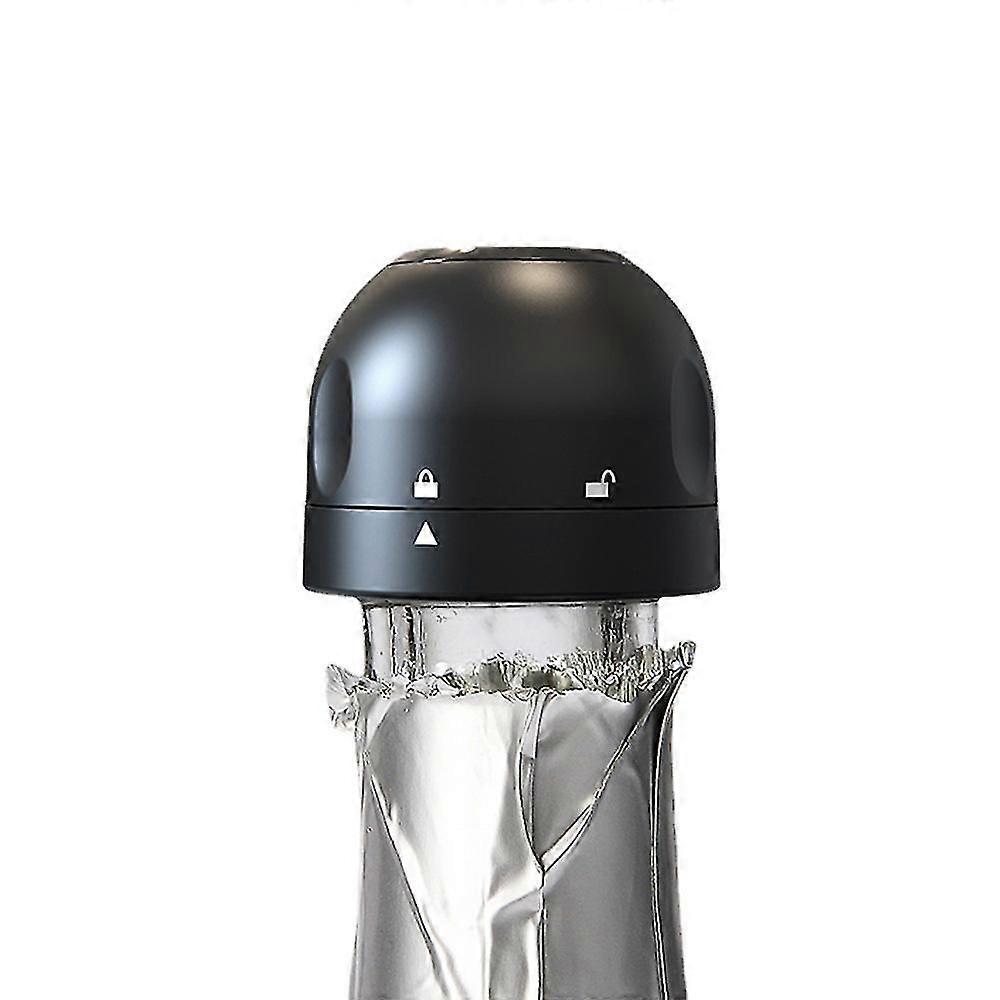 1 Champagne Cork - Vacuum Sealed - Black Stopper