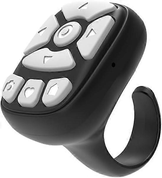 TikTok Scroll Ring, Tiktok Remote Control, iPhone/Android Wireless Bluetooth Remote Control Ring, Mobile Phone Camera, Hands-free S