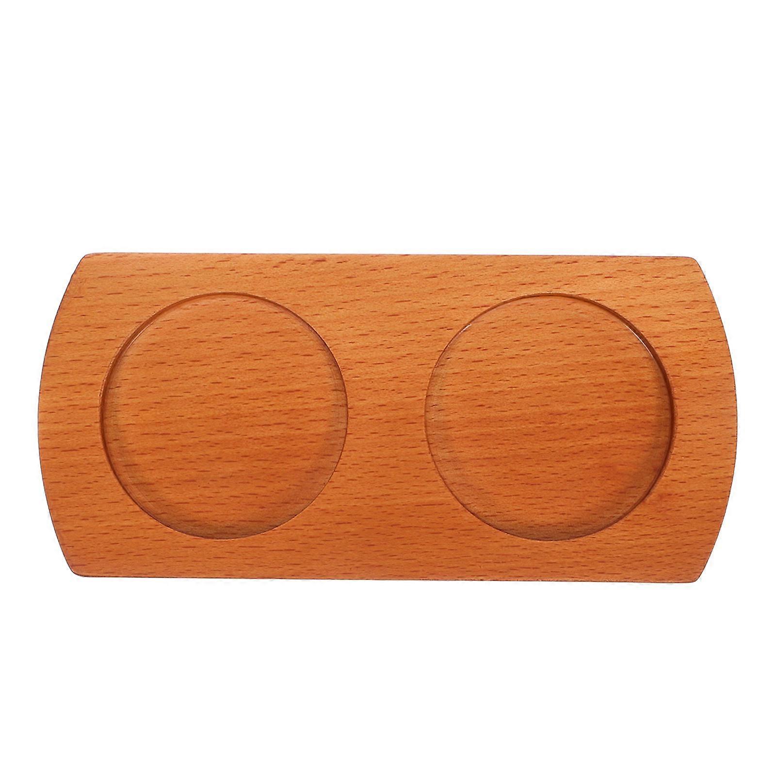 Brown Wooden Pepper Grinder Base for Universal Use with Drip-Proof Design