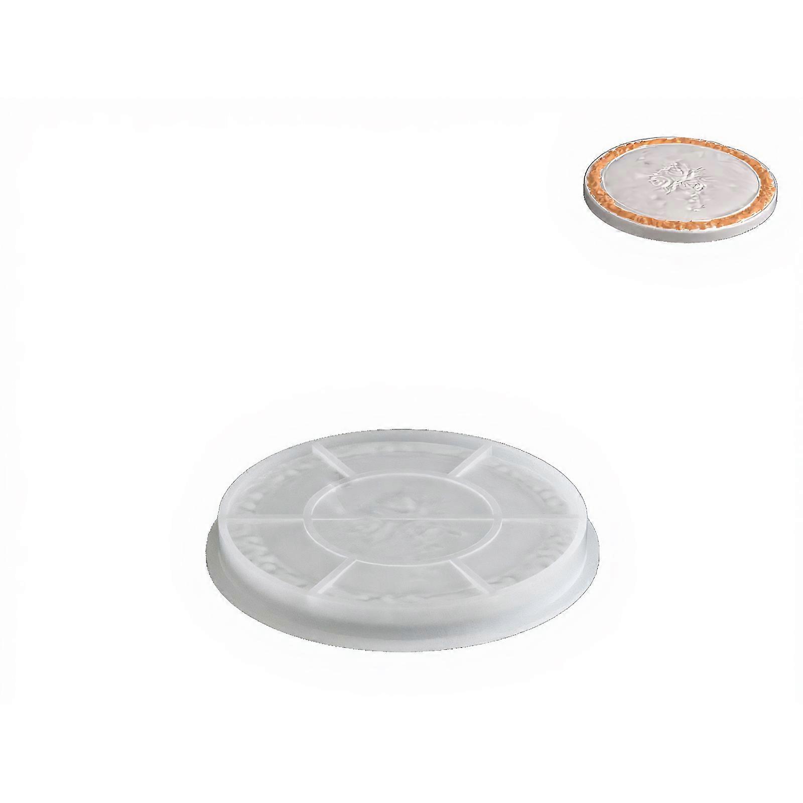 Ornate Raised Designs Decorative Silicone Tray Heat Resistant Nonslip Surfaces For Desserts Jewelry Display Multicolor